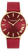 Coach Perry Red Dial Red Leather Strap Watch for Women - 14503852 Authentic Buy Shop Now
