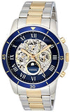 Fossil Grant Sport Automatic Skeleton Blue Dial Two Tone Steel Strap Watch for Men - ME3141 Authentic Buy Shop Now