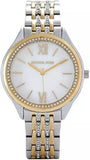 Michael Kors Mindy Three Hand White Dial Two Tone Steel Strap Watch For Women - MK7084 Authentic Buy Shop Now