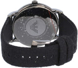 Emporio Armani Luigi Analog Brown Dial Black Leather Strap Watch For Men - AR11156 Authentic Buy Shop Now