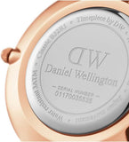 Daniel Wellington Petite Sheffield Black Dial Black Leather Strap Watch For Women - DW00100168 Authentic Buy Shop Now