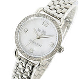 Coach Delancey Mother of Pearl Dial Silver Steel Strap Watch for Women - 14502477 Authentic Buy Shop Now
