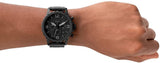Fossil Nate Chronograph Black Dial Black Steel Strap Watch for Men - JR1401 Authentic Buy Shop Now