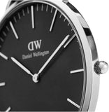 Daniel Wellington Classic Cornwall Quartz Black Dial Black Nylon Strap Watch For Women - DW00100151 Authentic Buy Shop Now