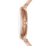 Fossil Jacqueline Three Hand Mother of Pearl Dial Pink Leather Strap Watch for Women - ES4671 Authentic Buy Shop Now