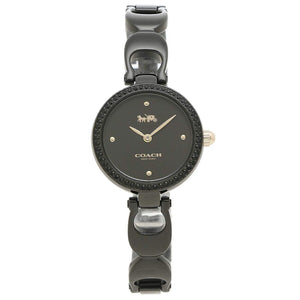 Coach Park Swarovski Crystals Black Dial Black Steel Strap Watch for Women - 14503564 Authentic Buy Shop Now