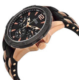 Guess Oasis Black Dial Two Tone Steel Strap Watch for Men - W0366G3 Authentic Buy Shop Now