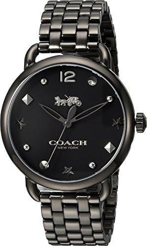 Coach Delancey Black Dial Black Steel Strap Watch For Women - 14502812 Authentic Buy Shop Now