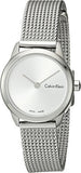 Calvin Klein Minimal White Dial Silver Mesh Bracelet Watch for Women - K3M231Y6 Authentic Buy Shop Now