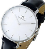 Daniel Wellington Classic Petite Reading White Dial Black Leather Strap Watch For Women - DW00100185 Authentic Buy Shop Now