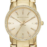 Michael Kors Nini Three Hand Gold Dial Gold Steel Strap Watch For Women - MK3235 Authentic Buy Shop Now