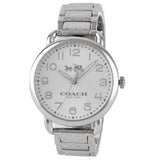 Coach Delancey White Dial Silver Steel Strap Watch for Women - 14502495 Authentic Buy Shop Now