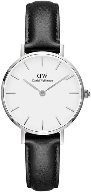 Daniel Wellington Classic Petite Reading White Dial Black Leather Strap Watch For Women - DW00100185 Authentic Buy Shop Now