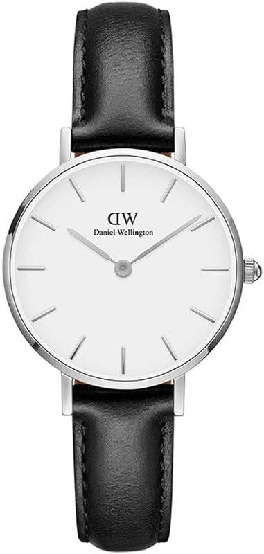 Daniel Wellington Classic Petite Reading White Dial Black Leather Strap Watch For Women - DW00100185 Authentic Buy Shop Now