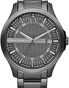 Armani Exchange Hampton Chronograph Grey Dial Grey Steel Strap Watch For Men - AX2135 Authentic Buy Shop Now