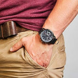 Tommy Hilfiger London Chronograph Grey Dial Black Leather Strap Watch for Men - 1791533 Authentic Buy Shop Now
