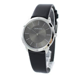 Calvin Klein Minimal Black Dial Black Leather Strap Watch for Men - K3M211C4 Authentic Buy Shop Now