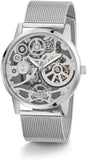 Guess Gadget Silver Dial Silver Mesh Bracelet Watch for Men - GW0538G1 Authentic Buy Shop Now