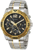 Guess Commander Chronograph Black Dial Two Tone Steel Strap Watch for Men - GW0056G4 Authentic Buy Shop Now