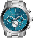 Michael Kors Runway Quartz Blue Dial Silver Steel Strap Watch For Women - MK5953 Authentic Buy Shop Now