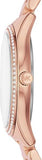 Michael Kors Lauryn Mother of Pearl Dial Rose Gold Dial Rose Gold Steel Strap Watch For Women - MK4491 Authentic Buy Shop Now