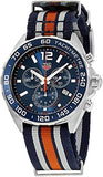 Tag Heuer Formula 1 Quartz Blue Dial Two Tone NATO Strap Watch for Men - WAZ1010.FC8196 Authentic Buy Shop Now