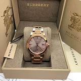 Burberry The City Light Brown Dial Rose Gold Steel Strap Watch for Women - BU9005 Authentic Buy Shop Now