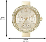 Michael Kors Parker Analog Gold Dial Gold Steel Strap Watch For Women - MK6833 Authentic Buy Shop Now