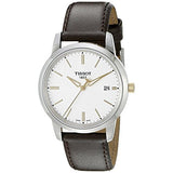 Tissot T Classic Dream White Dial Brown Leather Strap Watch for Men - T033.410.26.011.01 Authentic Buy Shop Now