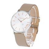 Coach Perry Silver Dial Light Brown Leather Strap Watch for Women - 14503119 Authentic Buy Shop Now