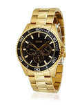 Guess BFF Multifunction Black Dial Gold Steel Strap Watch for Women - W0231L3 Authentic Buy Shop Now