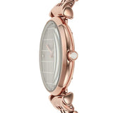 Emporio Armani Gianni T Bar Quartz Mother of Pearl Dial Rose Gold Steel Strap Watch For Women - AR11385 Authentic Buy Shop Now