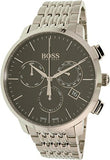 Hugo Boss Associate Black Dial Silver Steel Strap Watch for Men - 1513267 Authentic Buy Shop Now