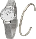 Daniel Wellington Classic Petite Sterling White Dial Silver Mesh Bracelet Watch for Women - DW00100442 Authentic Buy Shop Now