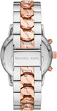 Michael Kors Ritz Chronograph Silver Dial Two Tone Steel Strap Watch For Women - MK6938 Authentic Buy Shop Now