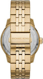 Michael Kors Cunningham Multifunction Black Dial Gold Steel Strap Watch For Men - MK7154 Authentic Buy Shop Now