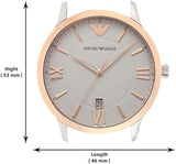 Emporio Armani Giovanni Quartz White Dial Brown Leather Strap Watch For Men - AR11211 Authentic Buy Shop Now