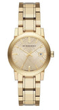 Burberry The City Gold Dial Gold Steel Strap Watch for Women - BU9134 Authentic Buy Shop Now