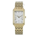 Fossil Raquel Three Hand Date White Dial Gold Steel Strap Watch For Women - ES5220 Authentic Buy Shop Now