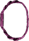 Guess Vanity Analog Purple Dial Purple Steel Strap Watch For Women - W1029L4 Authentic Buy Shop Now
