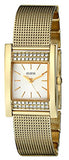 Guess Nouveau Diamonds Gold Dial Gold Mesh Bracelet Watch for Women - W0127L2 Authentic Buy Shop Now