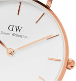 Daniel Wellington Classic Petite Bristol White Dial Brown Leather Strap Watch For Women - DW00100171 Authentic Buy Shop Now