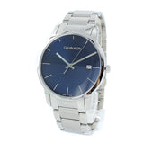 Calvin Klein City Blue Dial Silver Steel Strap Watch for Men - K2G2G14Q Authentic Buy Shop Now