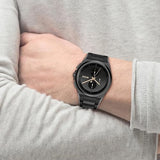 Hugo Boss Steer Analog Black Dial Black Steel Strap Watch For Men - 1514068 Authentic Buy Shop Now