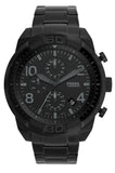 Fossil Bronson Chronograph Black Dial Black Steel Strap Watch for Men - FS5712 Authentic Buy Shop Now