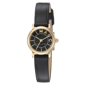 Marc Jacobs Roxy Black Dial Black Leather Strap Watch for Women - MJ1585 Authentic Buy Shop Now