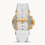 Michael Kors Dylan Chronograph White Dial White Rubber Strap Watch For Men - MK8937 Authentic Buy Shop Now