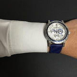 Burberry City Sport Chronograph White Dial Blue Rubber Strap Watch For Men - BU9808 Authentic Buy Shop Now