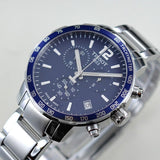 Tissot Quickster Chronograph Blue Dial Watch For Men - T095.417.11.047.00 Authentic Buy Shop Now