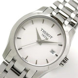 Tissot T Trend Couturier White Dial Silver Steel Strap Watch For Women - T035.210.11.011.00 Authentic Buy Shop Now